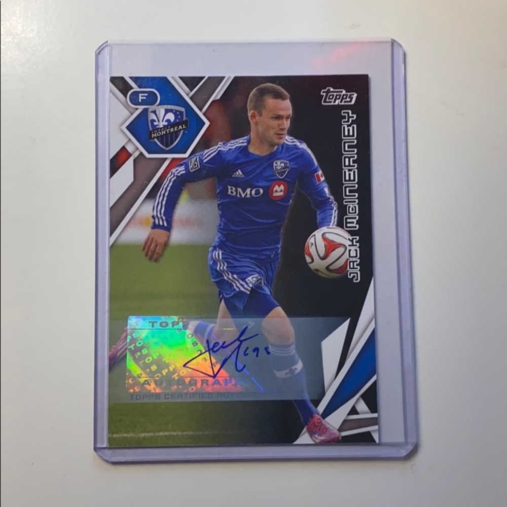 Jack McInerney signed ranked card